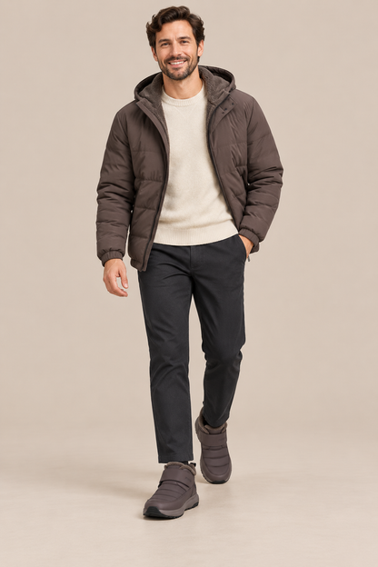 Martin | Winterstiefel Herren mit Klettverschluss und warmem Futter