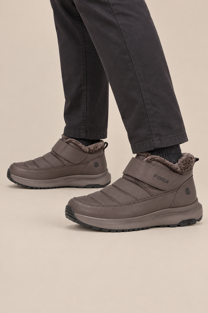 Martin | Winterstiefel Herren mit Klettverschluss und warmem Futter