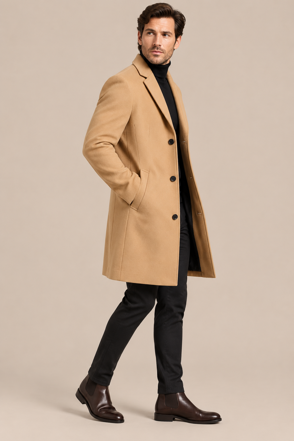 Matteo | Trenchcoat Herren mit Reverskragen
