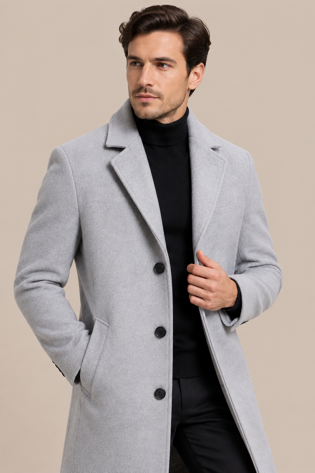 Matteo | Trenchcoat Herren mit Reverskragen
