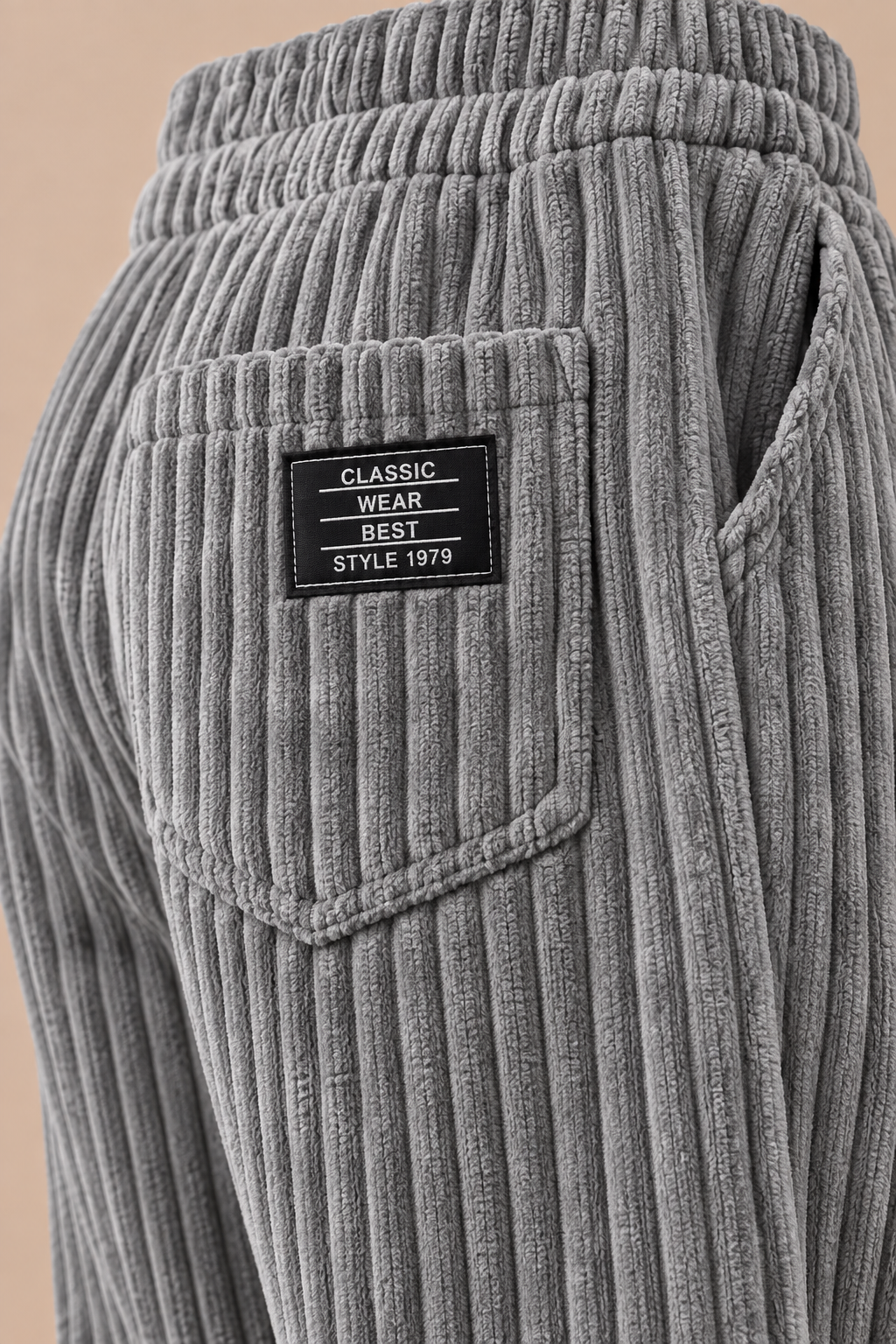 Mavero | Cordhose Herren mit weitem Bein und breiter Corduroy-Struktur