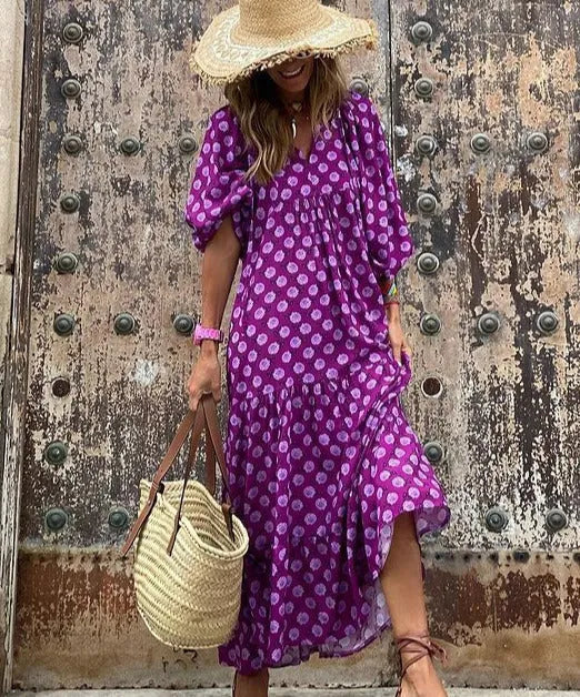 Maxi Kleid Damen | Boho-Design & Fließende Eleganz