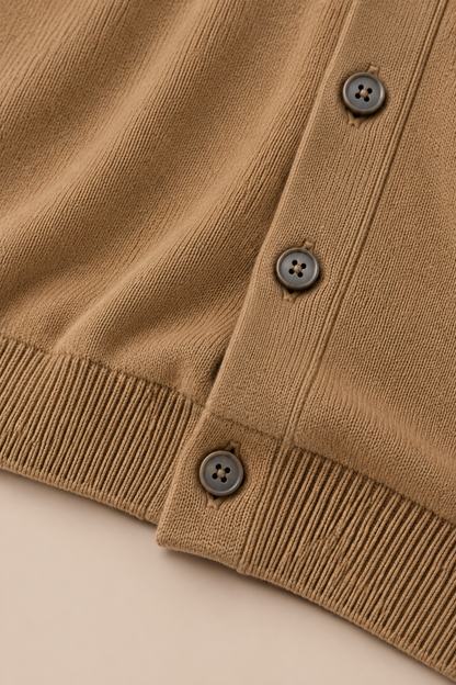 Mirella | Cardigan Damen mit V-Ausschnitt und Knöpfen