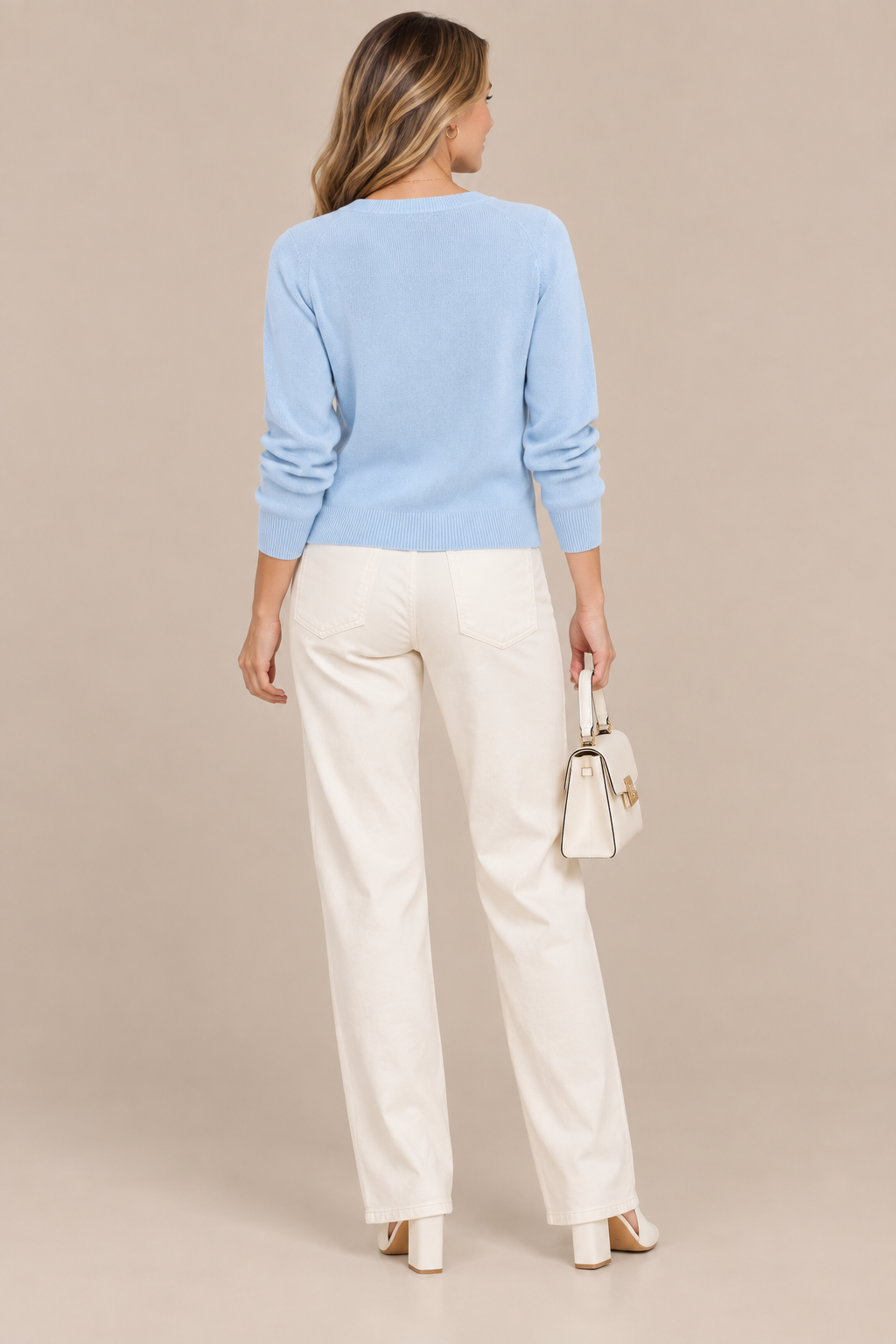 Mirella | Cardigan Damen mit V-Ausschnitt und Knöpfen