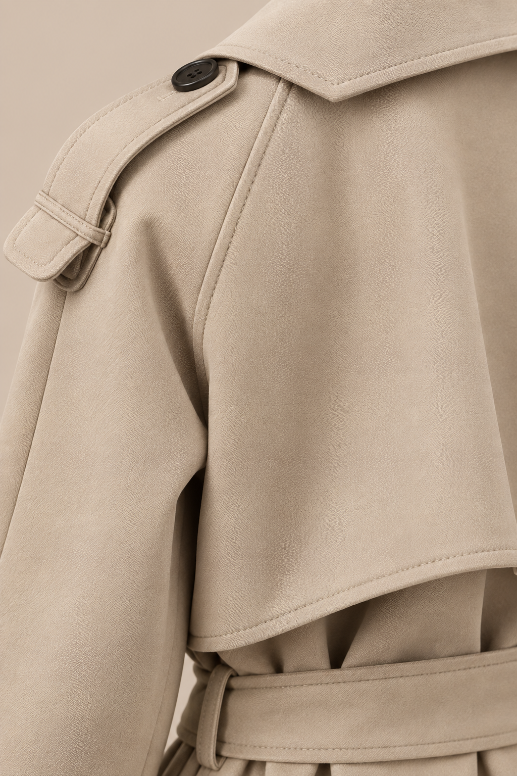 Mirevane | Trenchcoat mit kurzem Schnitt und Taillengürtel