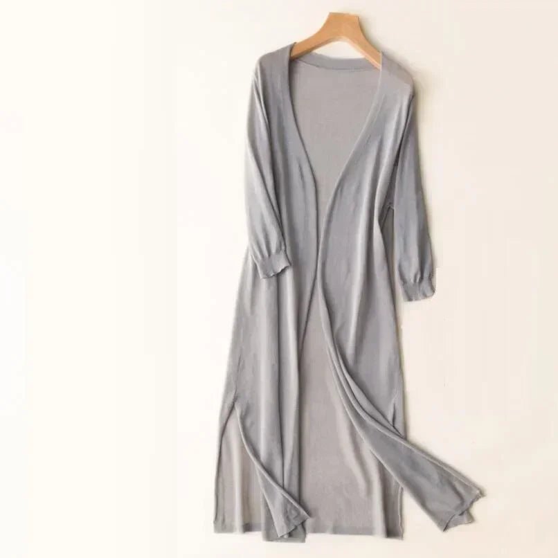 Mara | Damen Langer Leichter Cardigan
