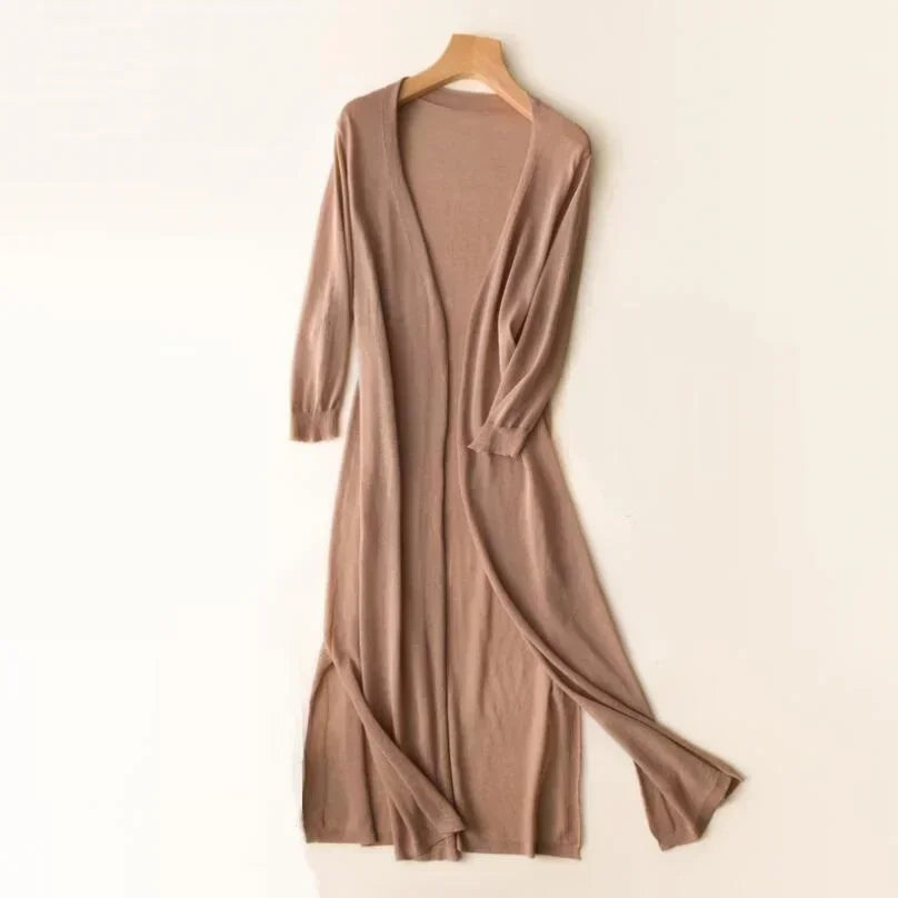 Mara | Damen Langer Leichter Cardigan