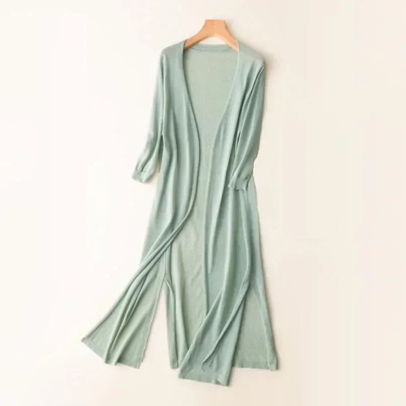 Mara | Damen Langer Leichter Cardigan