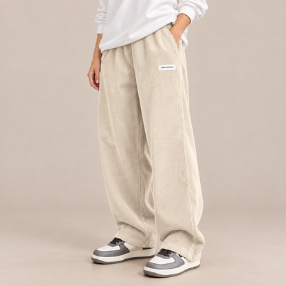 Nicolas| Cordhose Herren mit weitem Bein und Corduroy-Struktur