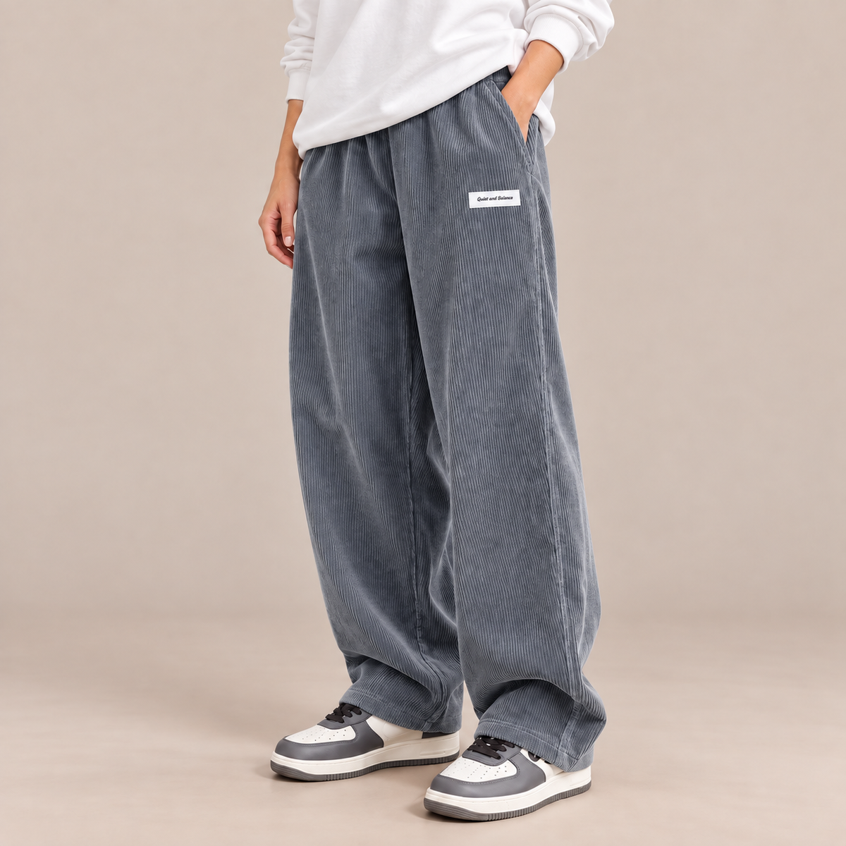 Nicolas| Cordhose Herren mit weitem Bein und Corduroy-Struktur