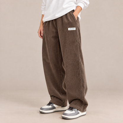 Nicolas| Cordhose Herren mit weitem Bein und Corduroy-Struktur