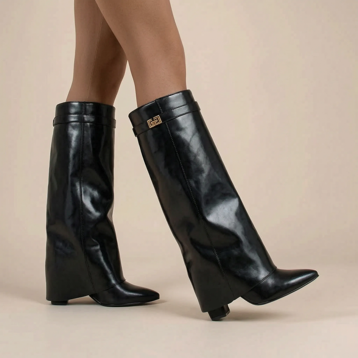 NovaBoot | Flache Kniehohe Damenschlupfstiefel