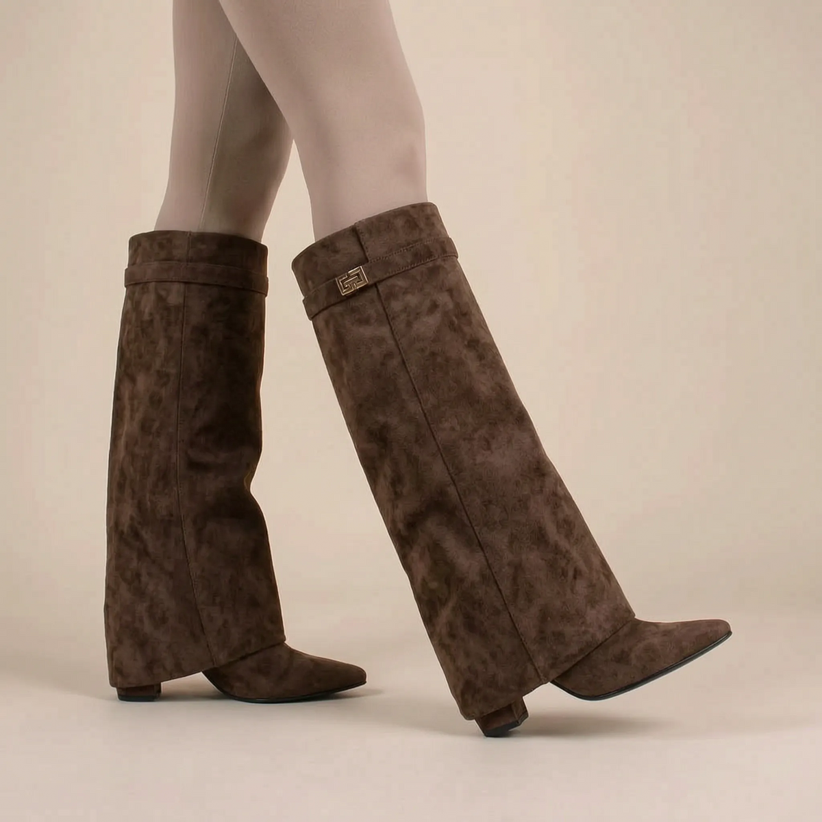 NovaBoot | Flache Kniehohe Damenschlupfstiefel