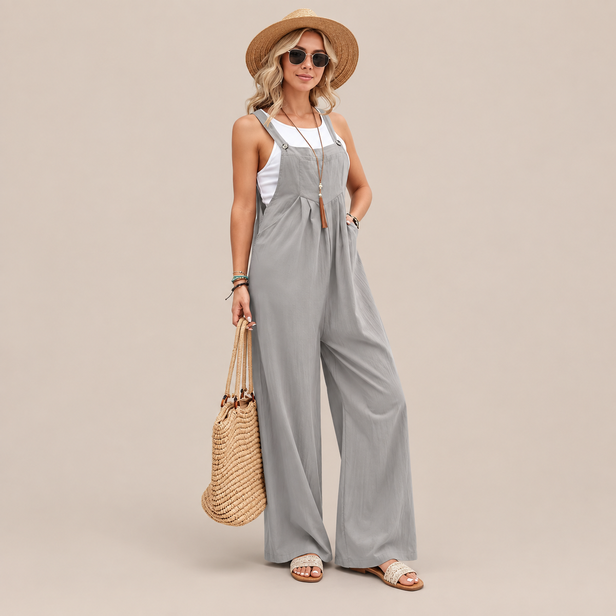 Orelia | Weite Latzhose für Damen