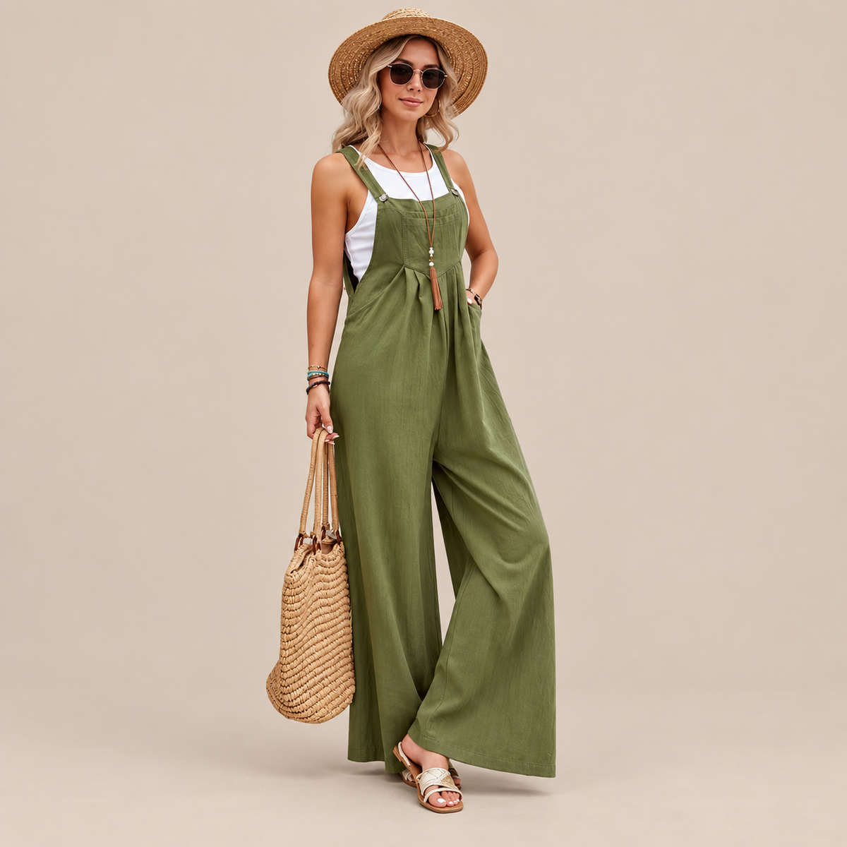 Orelia | Weite Latzhose für Damen