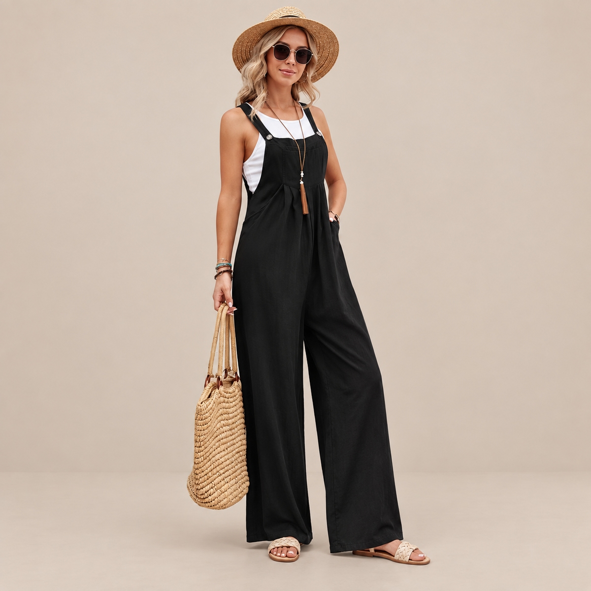 Orelia | Weite Latzhose für Damen