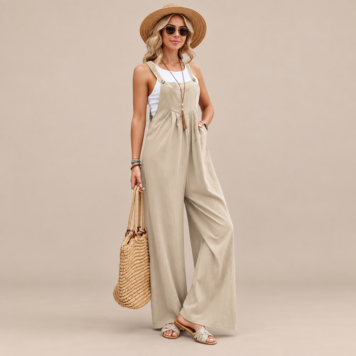 Orelia | Weite Latzhose für Damen