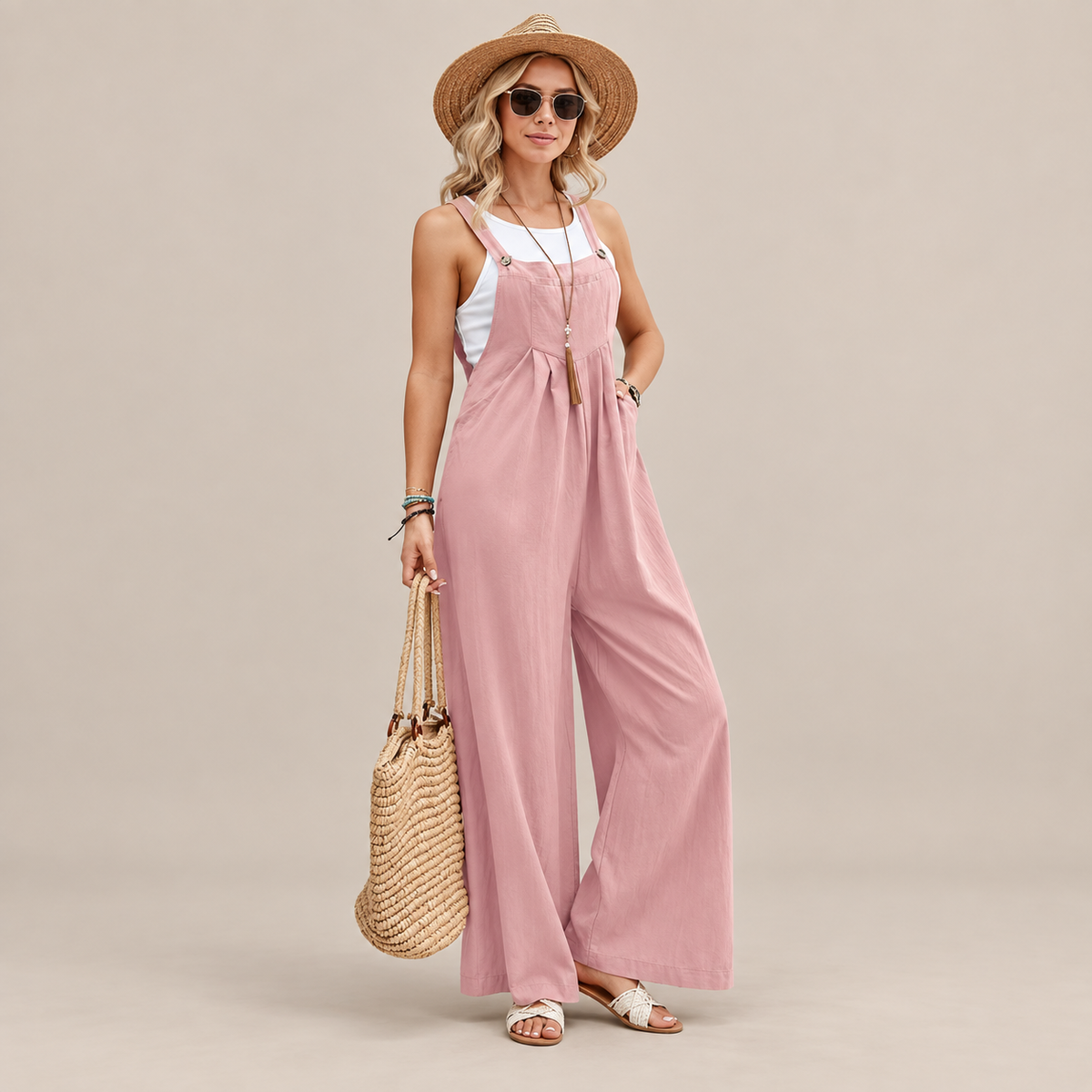 Orelia | Weite Latzhose für Damen