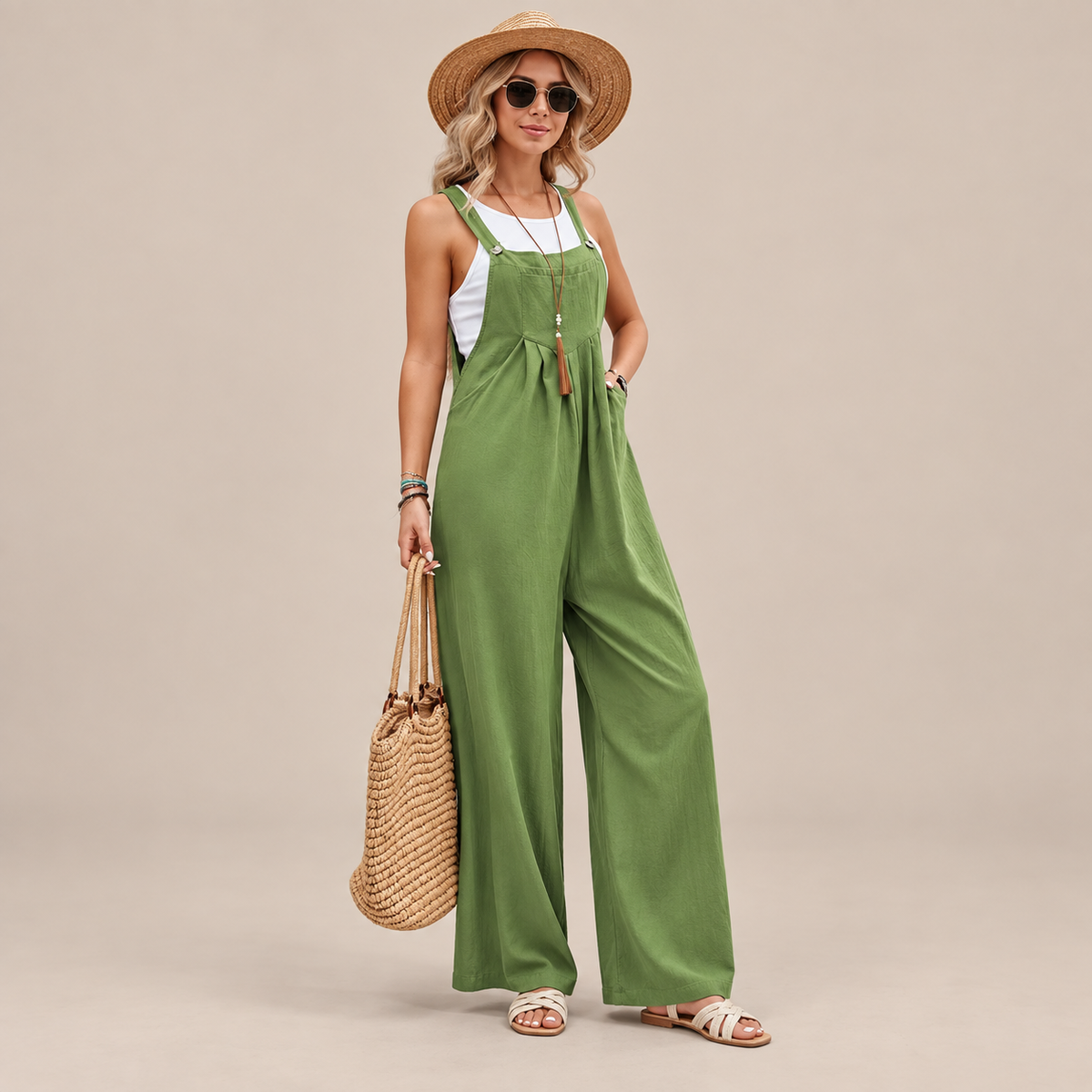 Orelia | Weite Latzhose für Damen