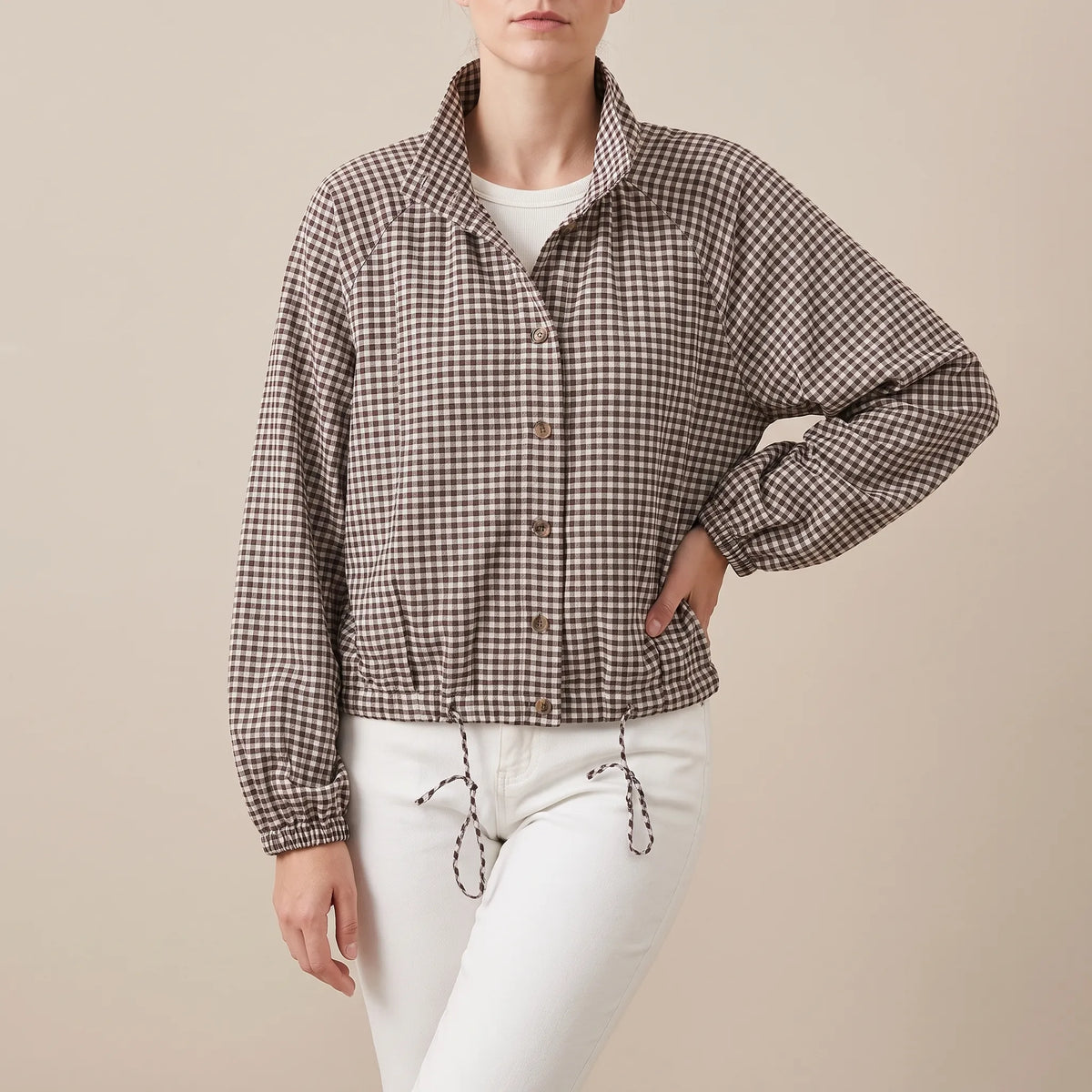PlaidMiro | Karierte Kurze Jacke