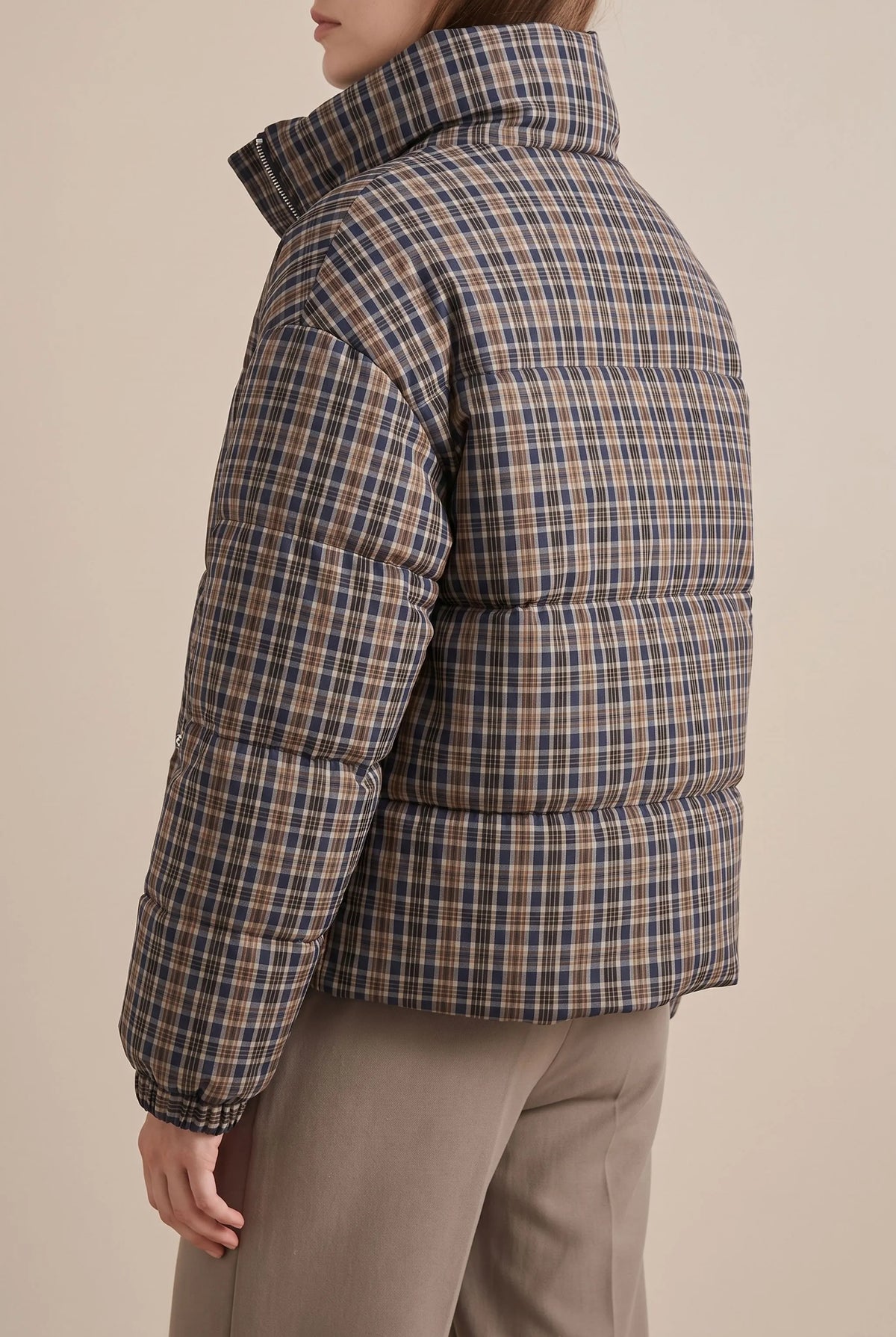 PlaidPuffer | Karierte Steppjacke