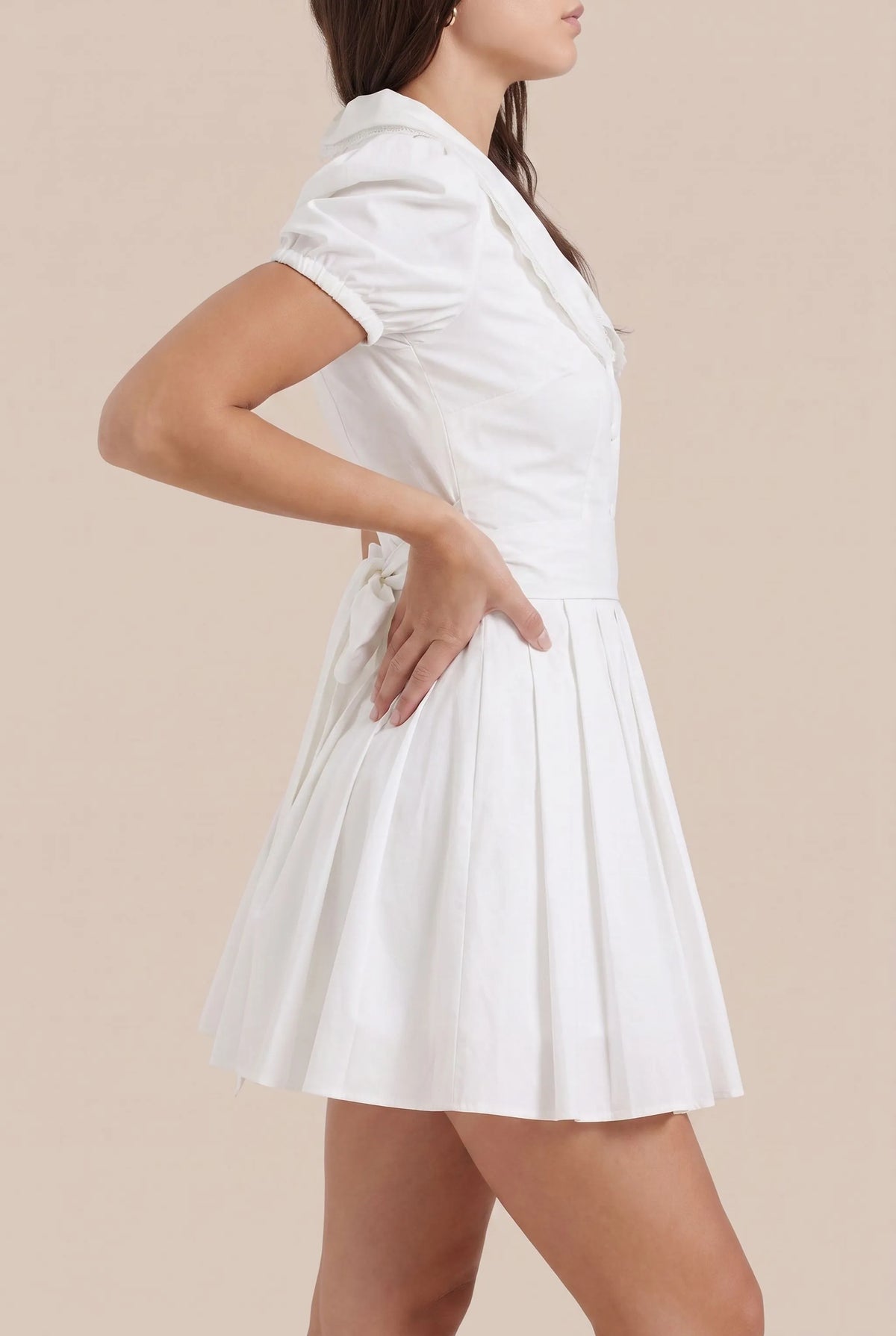 Pleatia | Kurzes Sommerkleid Mit Plissiertem Rockteil