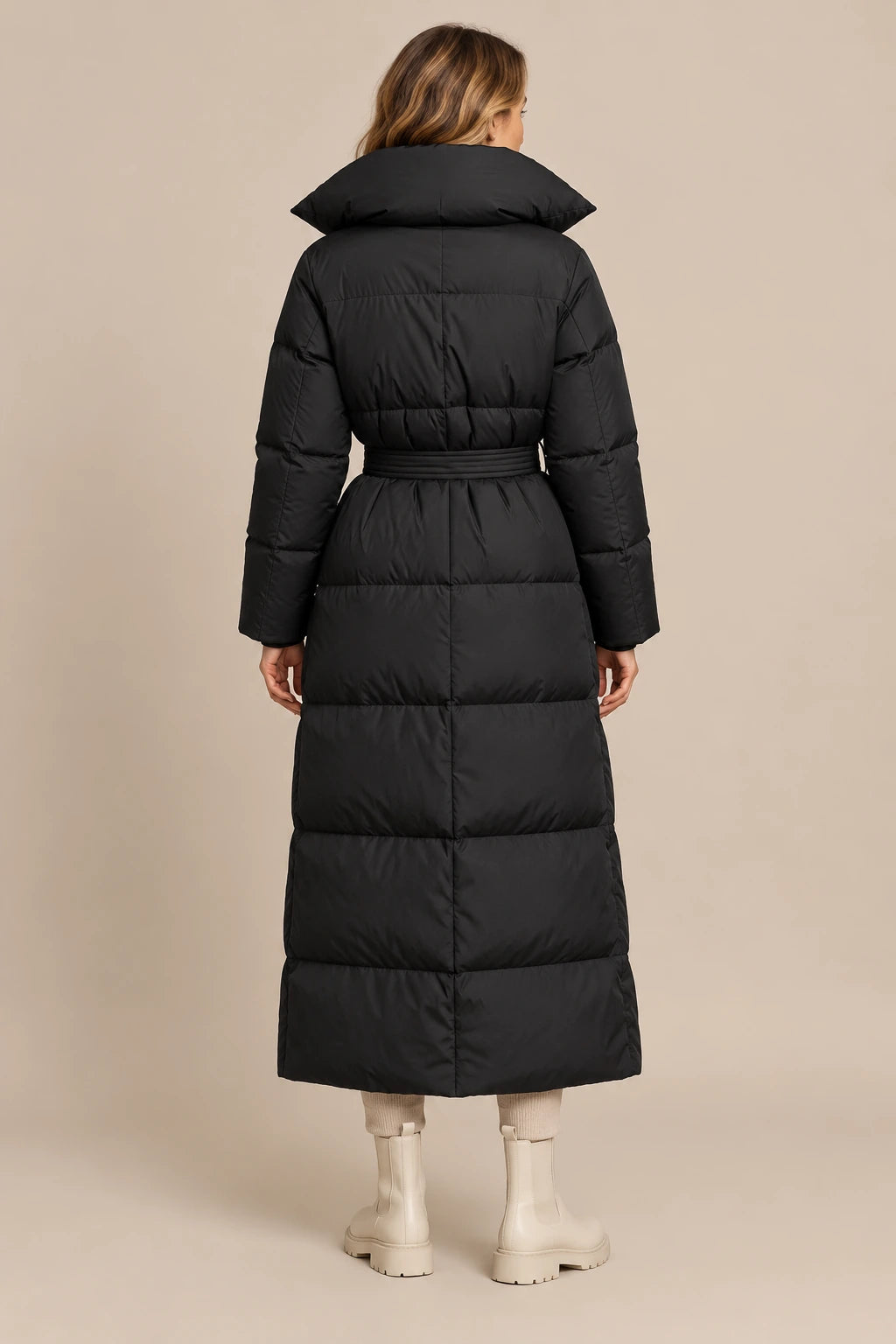 Quiltis | Steppjacke Damen mit langem Schnitt und Stehkragen