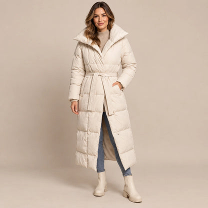 Quiltis | Steppjacke Damen mit langem Schnitt und Stehkragen