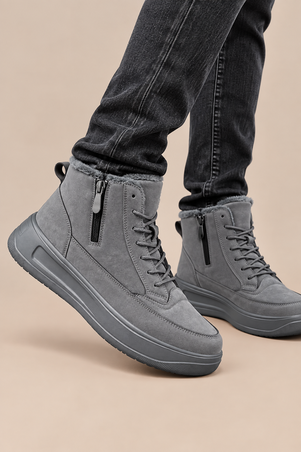 Ravion | Winterstiefel Herren mit Schnürung und warmem Futter