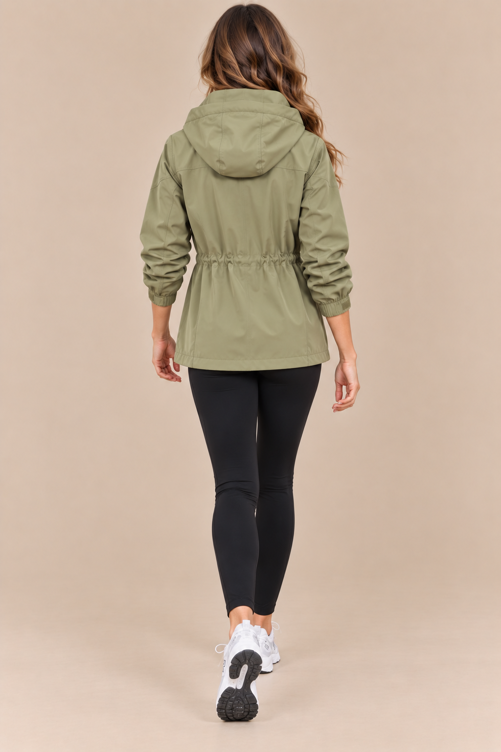 Reva | Regenjacke mit Kapuze und verstellbarer Taille