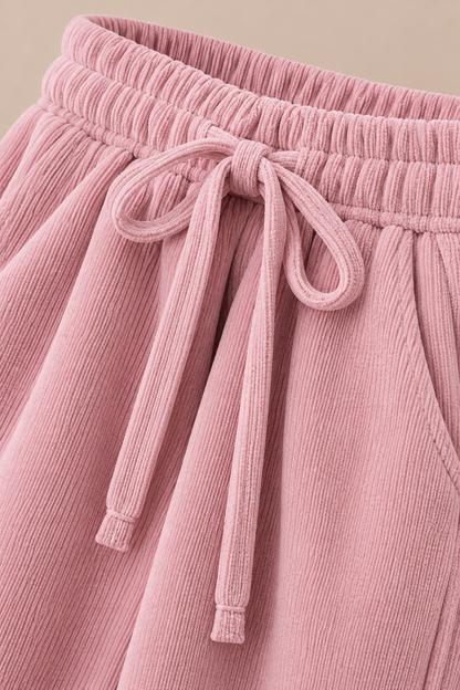 Rosallie | Cordhose Damen mit extra weitem Bein und Kordelzug