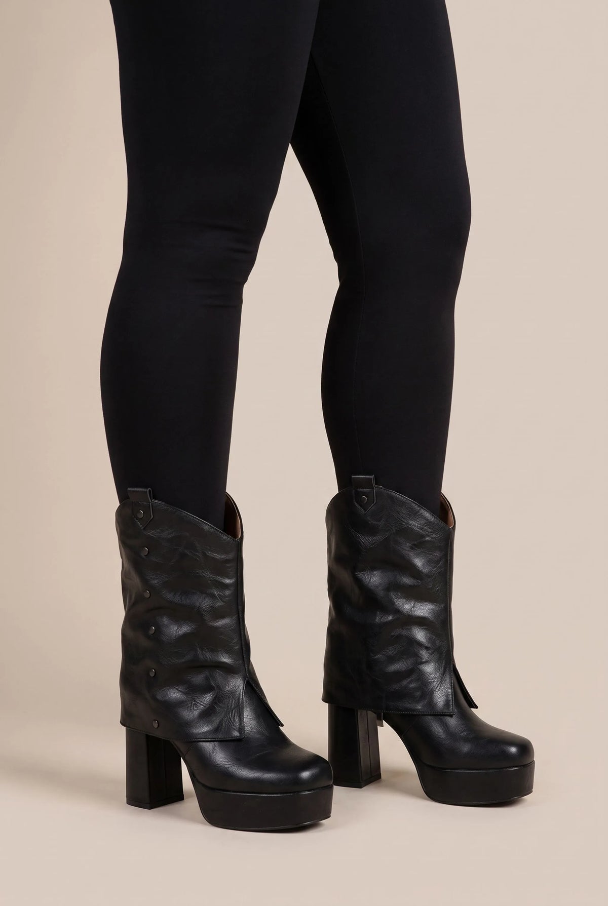Rovelo | Ausgefallene Plateau-Cowboystiefel