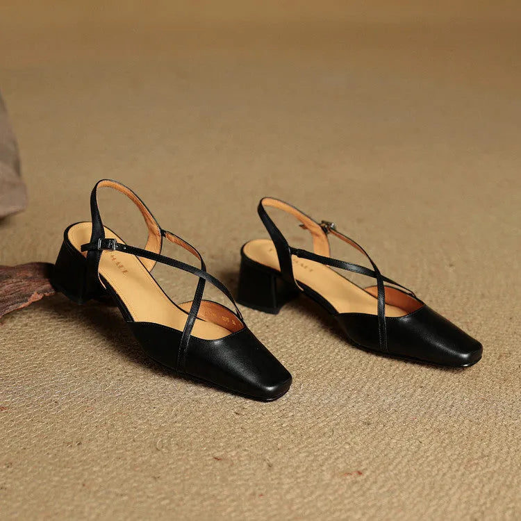 Violet | Damen Elegante Vegan Leder High Heels