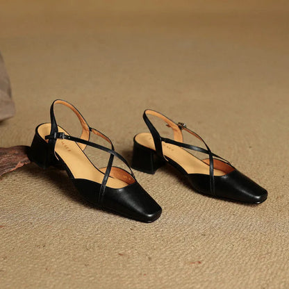 Violet | Damen Elegante Vegan Leder High Heels