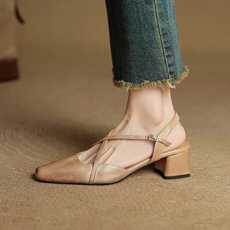 Violet | Damen Elegante Vegan Leder High Heels