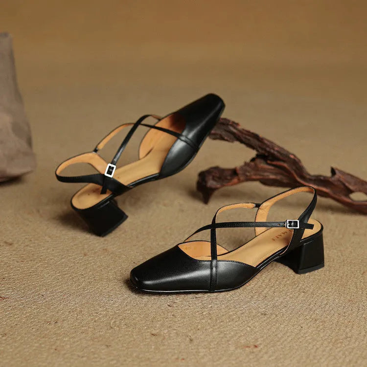 Violet | Damen Elegante Vegan Leder High Heels