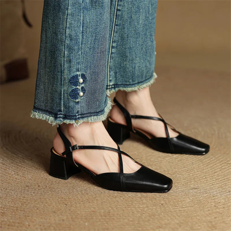 Violet | Damen Elegante Vegan Leder High Heels