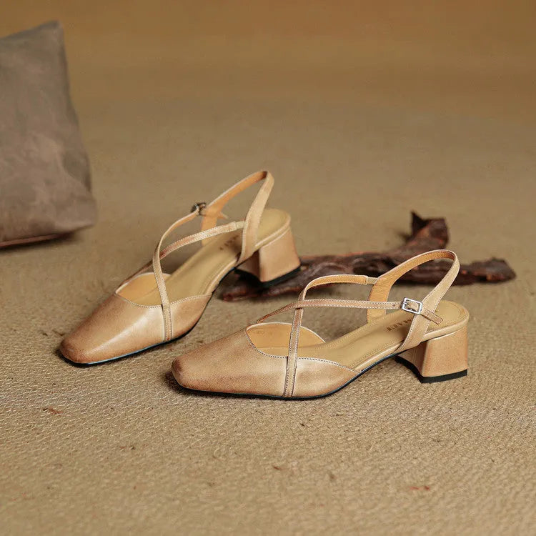 Violet | Damen Elegante Vegan Leder High Heels