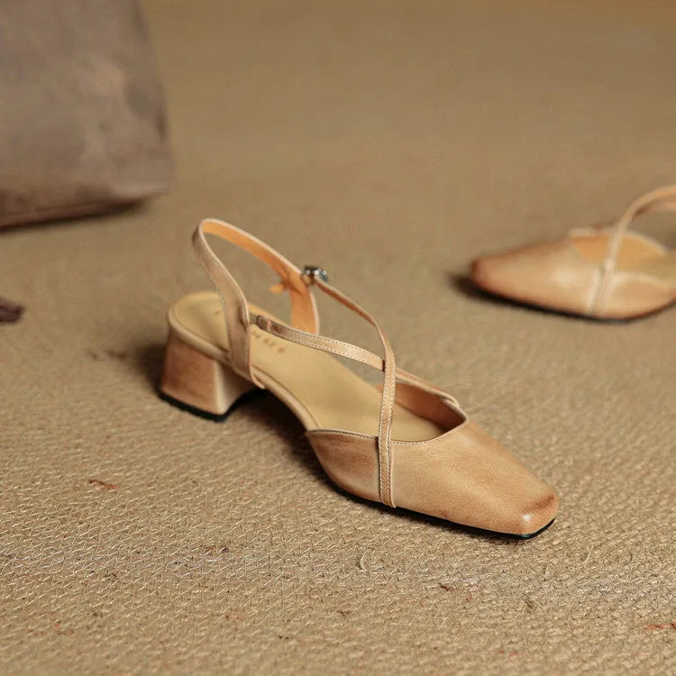 Violet | Damen Elegante Vegan Leder High Heels