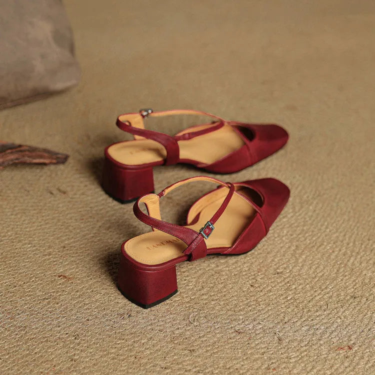 Violet | Damen Elegante Vegan Leder High Heels