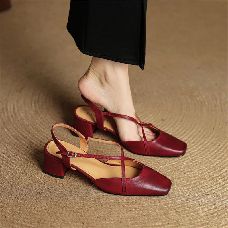 Violet | Damen Elegante Vegan Leder High Heels