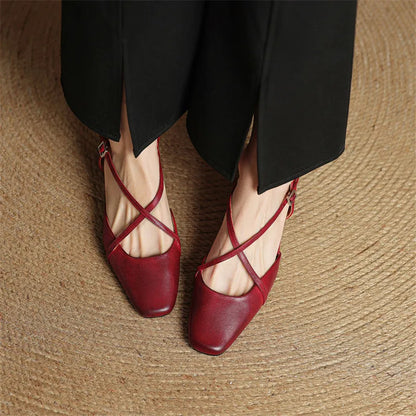 Violet | Damen Elegante Vegan Leder High Heels