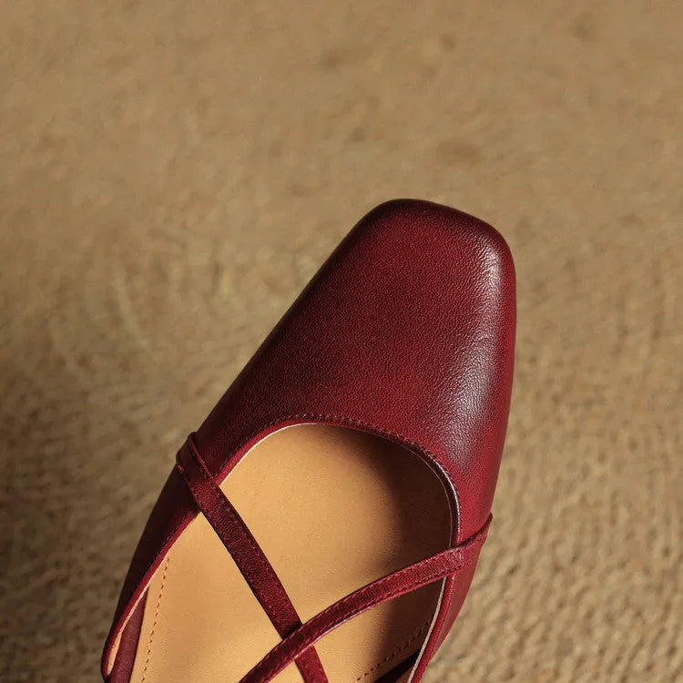 Violet | Damen Elegante Vegan Leder High Heels