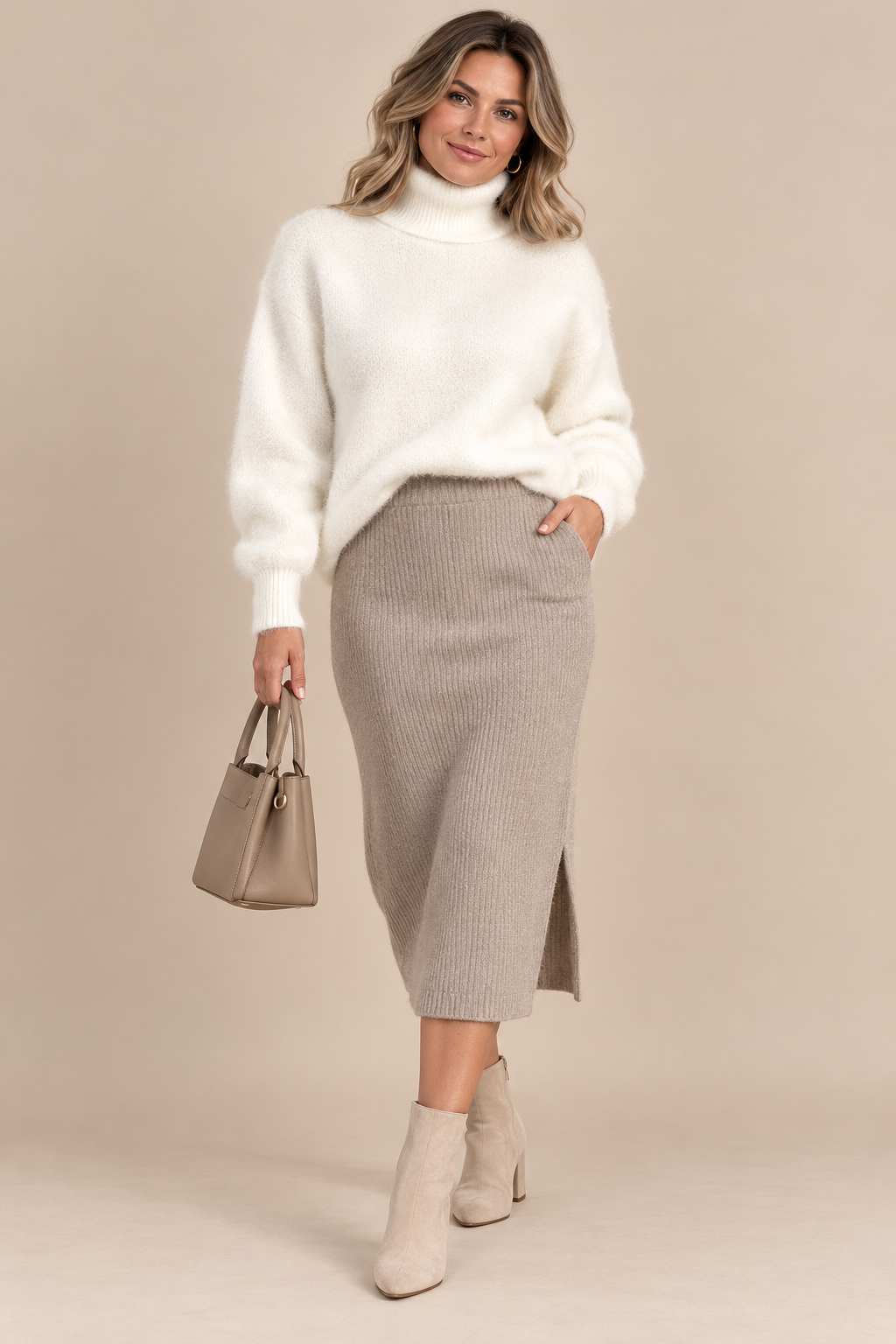 Selvienne | Rollkragenpullover mit weicher Struktur