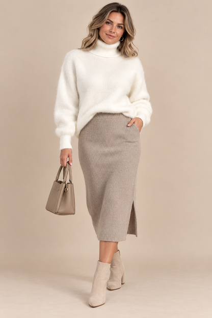 Selvienne | Rollkragenpullover mit weicher Struktur