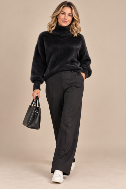Selvienne | Rollkragenpullover mit weicher Struktur