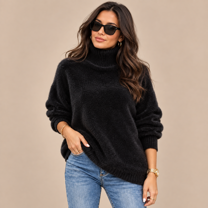 Selvienne | Rollkragenpullover mit weicher Struktur