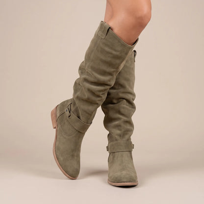 Serafina | Weitschaftstiefel Damen knielang mit weitem Schaft