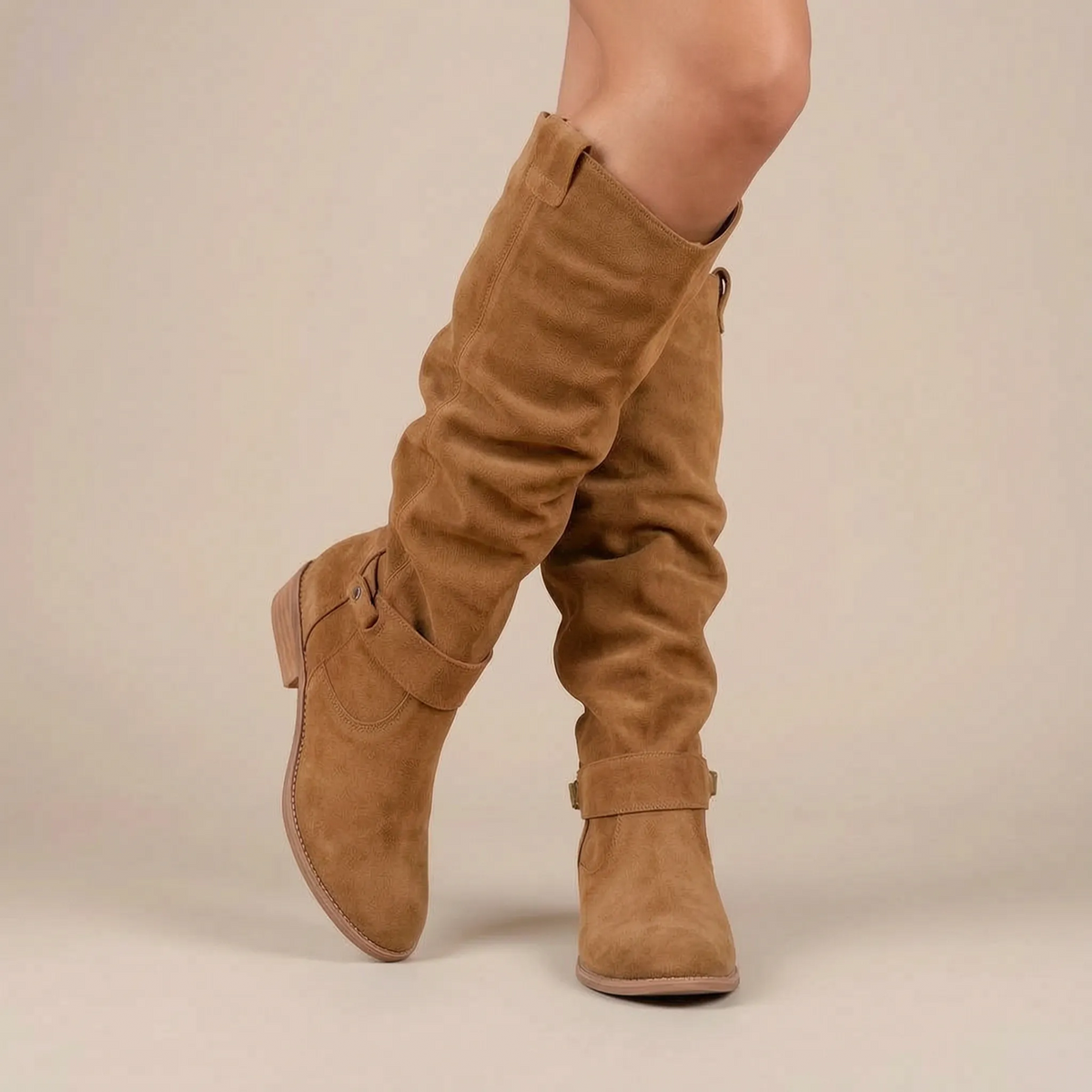 Serafina | Weitschaftstiefel Damen knielang mit weitem Schaft
