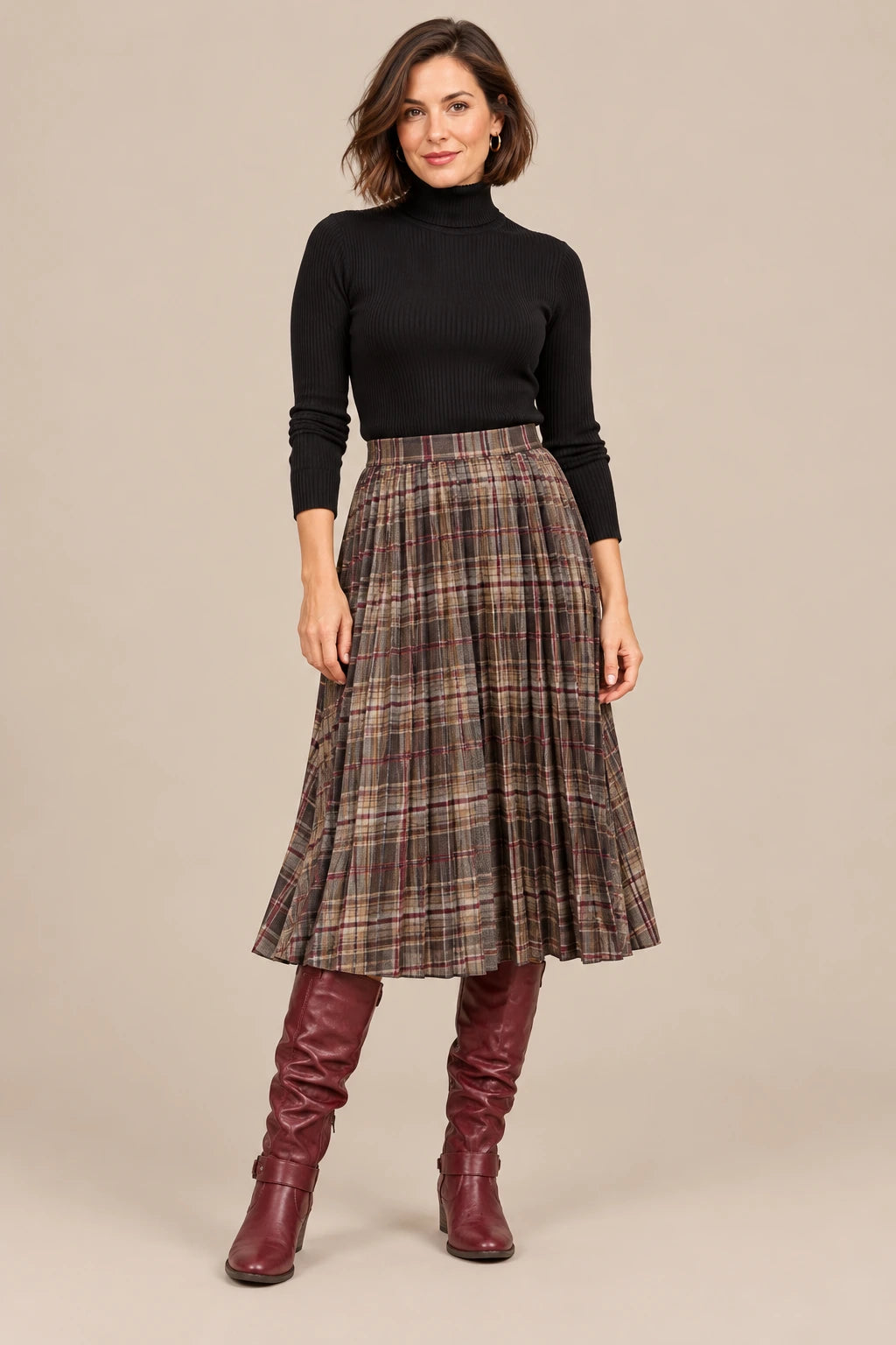 Serafina | Weitschaftstiefel Damen knielang mit weitem Schaft
